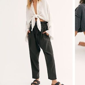 Free people pleated trousers